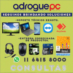 Adrogué PC - Soluciones Informáticas - Tecnología, comutadoras , notebooks, insumos, cartuchos